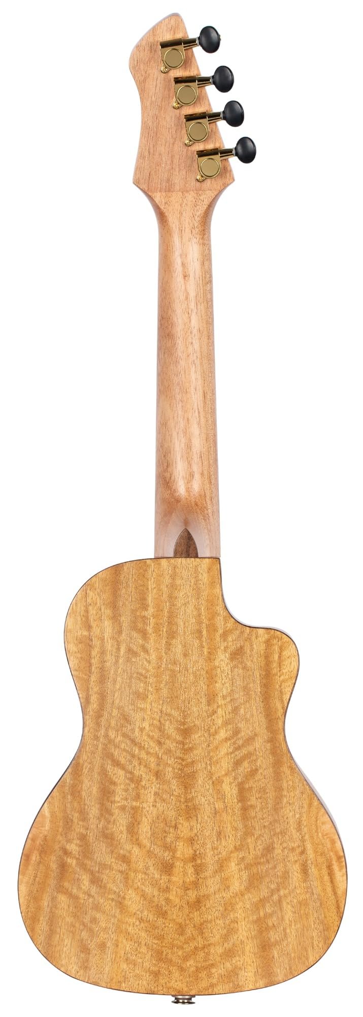 Ortega Guitars, 4-String Horizon Series Revese Headstock Left-Handed Concert Acoustic-Electric Ukulele w/Bag, Natural (RUMG-CE-L)