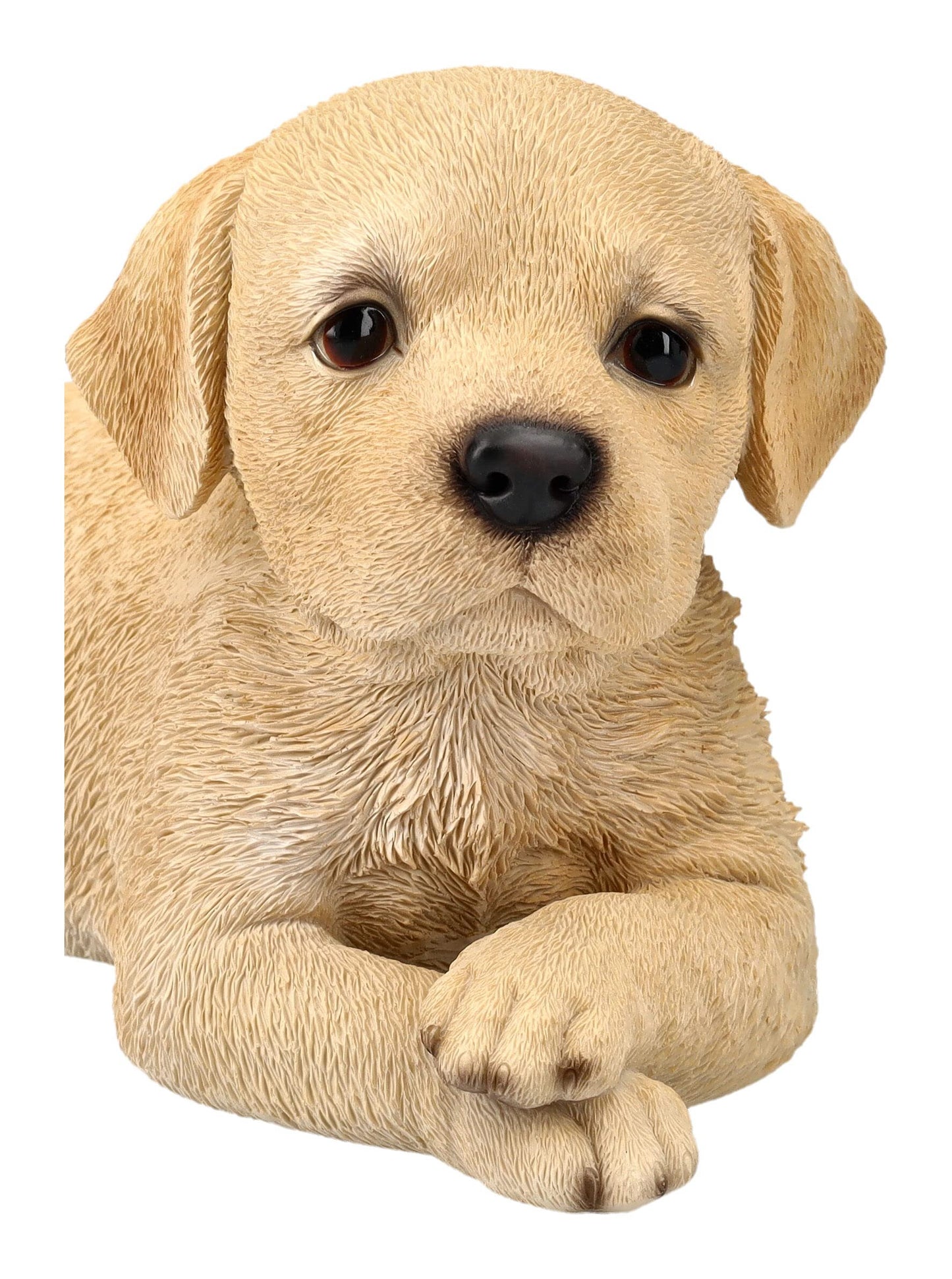 Pacific Trading Labrador Puppy Lying Down Figurine 7.8 Inch Brown