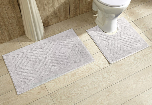 Better Trends Trier Collection is Ultra Soft Plush and Absorbent Tufted Bath Mat Rug 25% Cotton & 75% Polyester in Vibrant Colors