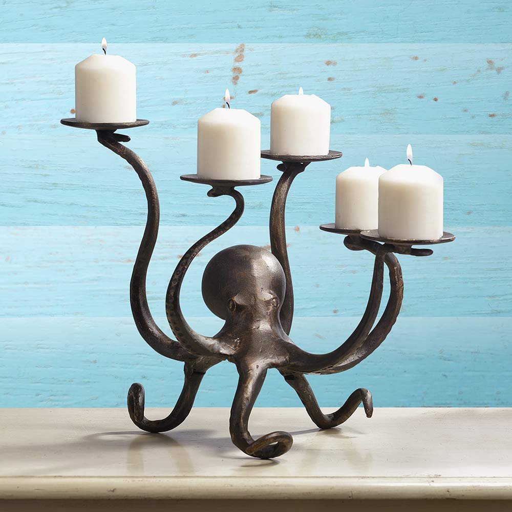 SPI Octopus Pillar Candelabra