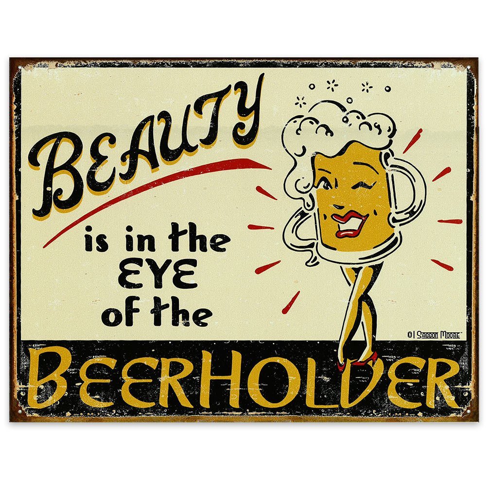 Metal sign - Beerholder
