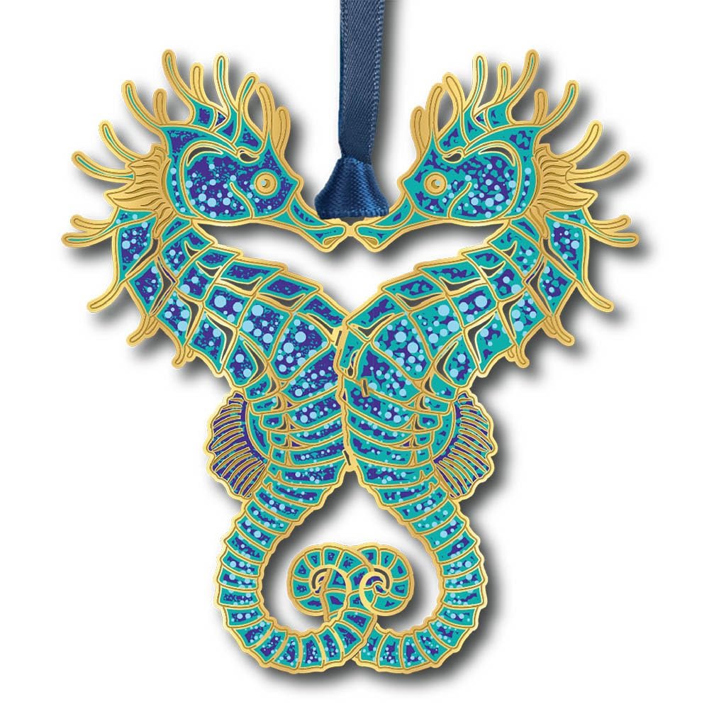 Beacon Design Hanging Christmas Tree Ornament – 100% Brass Christmas Decorations for Year-Round Display, 3 Oz. Shatterproof Christmas Ornaments, Made in USA
