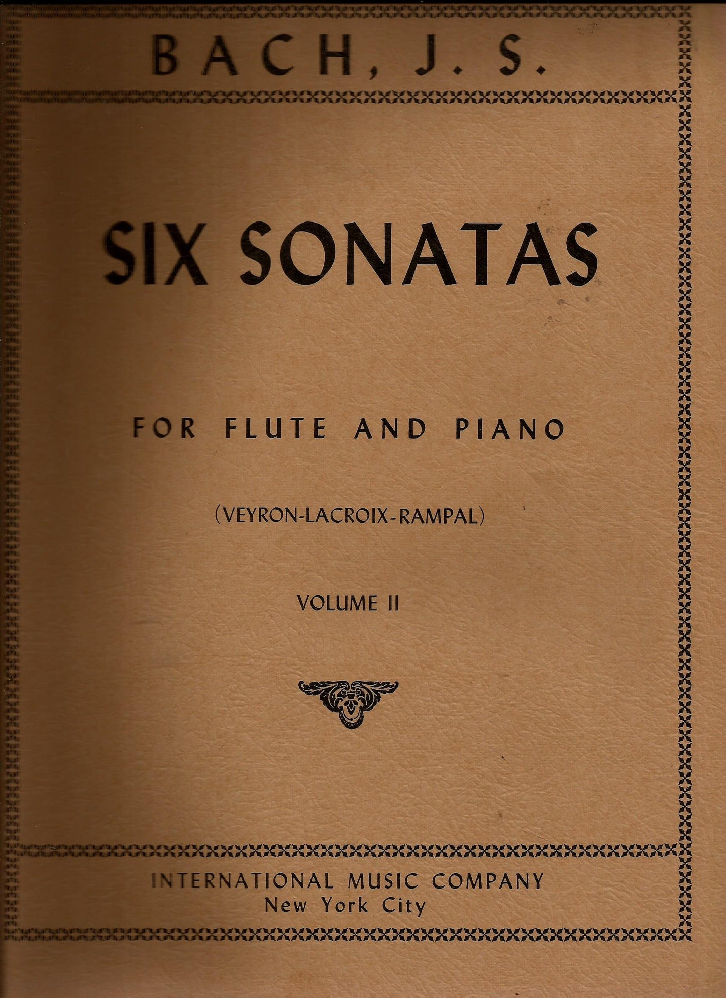 Bach, J.S.: Six Sonatas for Flute and Piano, Volume 2