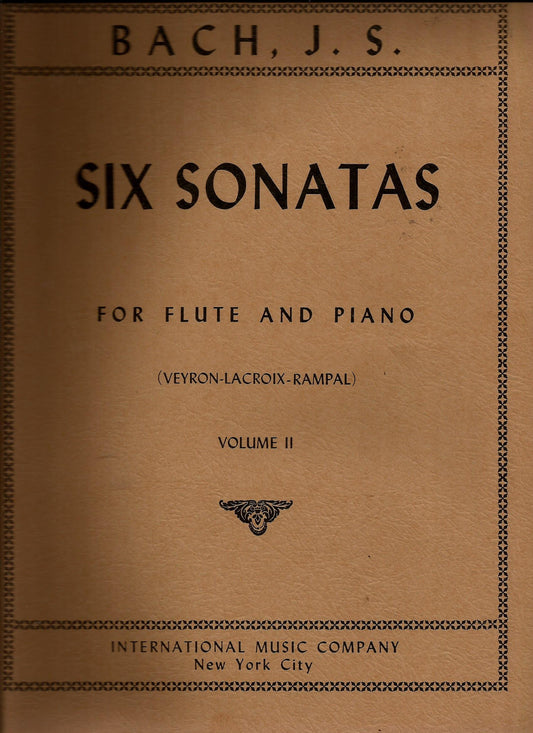 Bach, J.S.: Six Sonatas for Flute and Piano, Volume 2