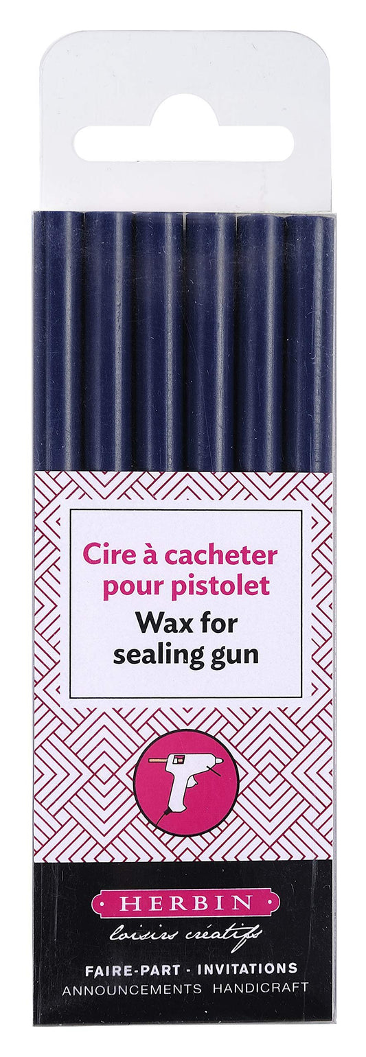 Herbin Glue Gun Wax - 4 3/4 long - Dark Blue