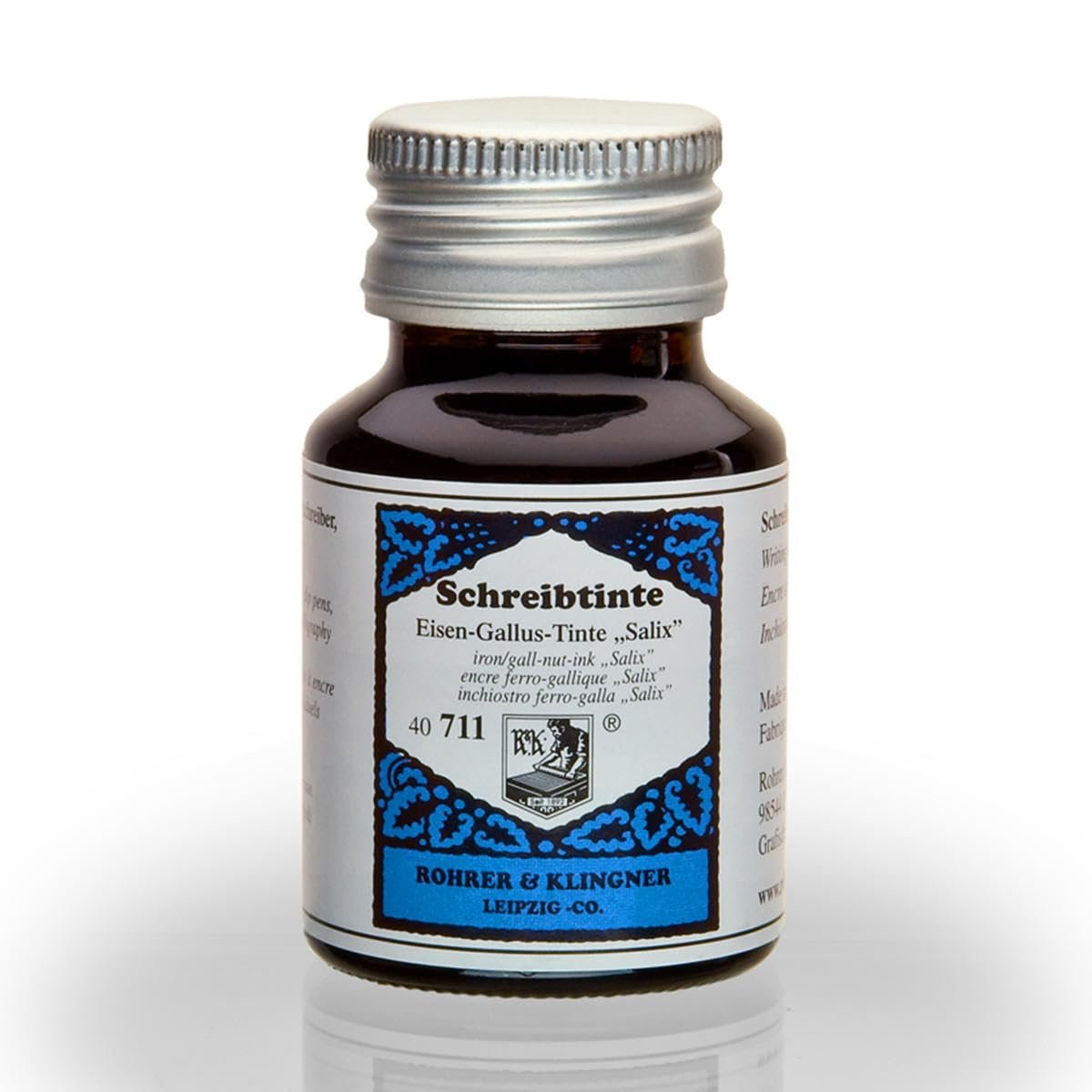 Rohrer & Klingner 50 ml Bottle Fountain Pen Ink, Iron Gall Nut-Ink, Salix