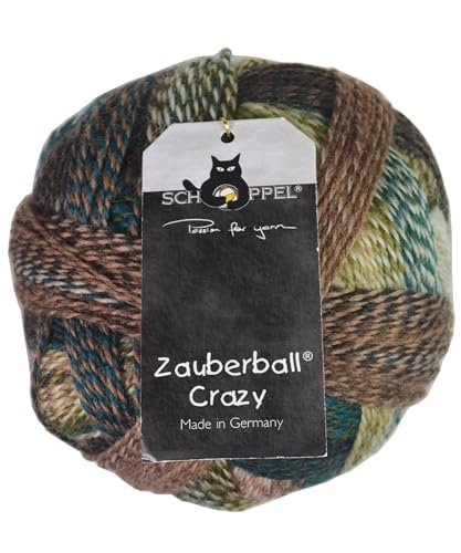 Schoppel Wolle - Zauberball Crazy Knitting Yarn - Green/ Pink/ Mint (# 2170)