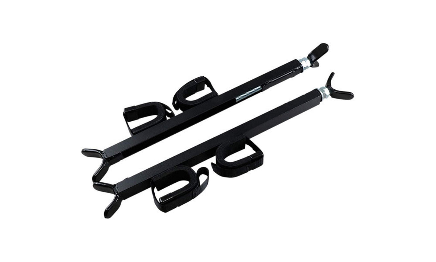 Great Day Quick-Draw Overhead Gun Rack - for UTVs with Different Roll Bar Depth/Width or Jeep Wrangler - Black Powder-Coated Finish - 2 Gun Model