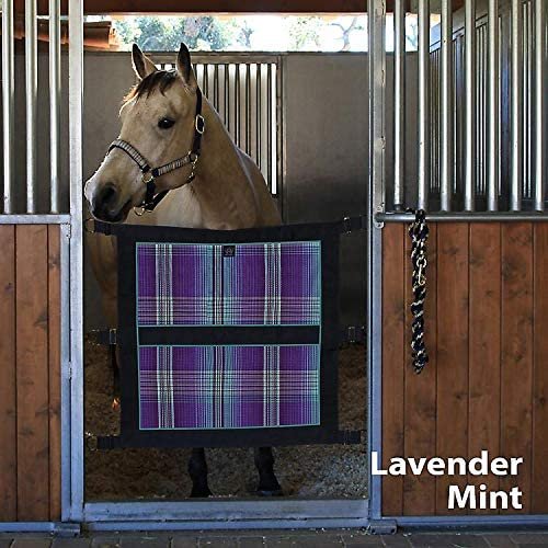 Kensington Door Guard for Horses — Designed to Keep Horse Securely in Stall in Style — Adjustable Straps and Hardware Included