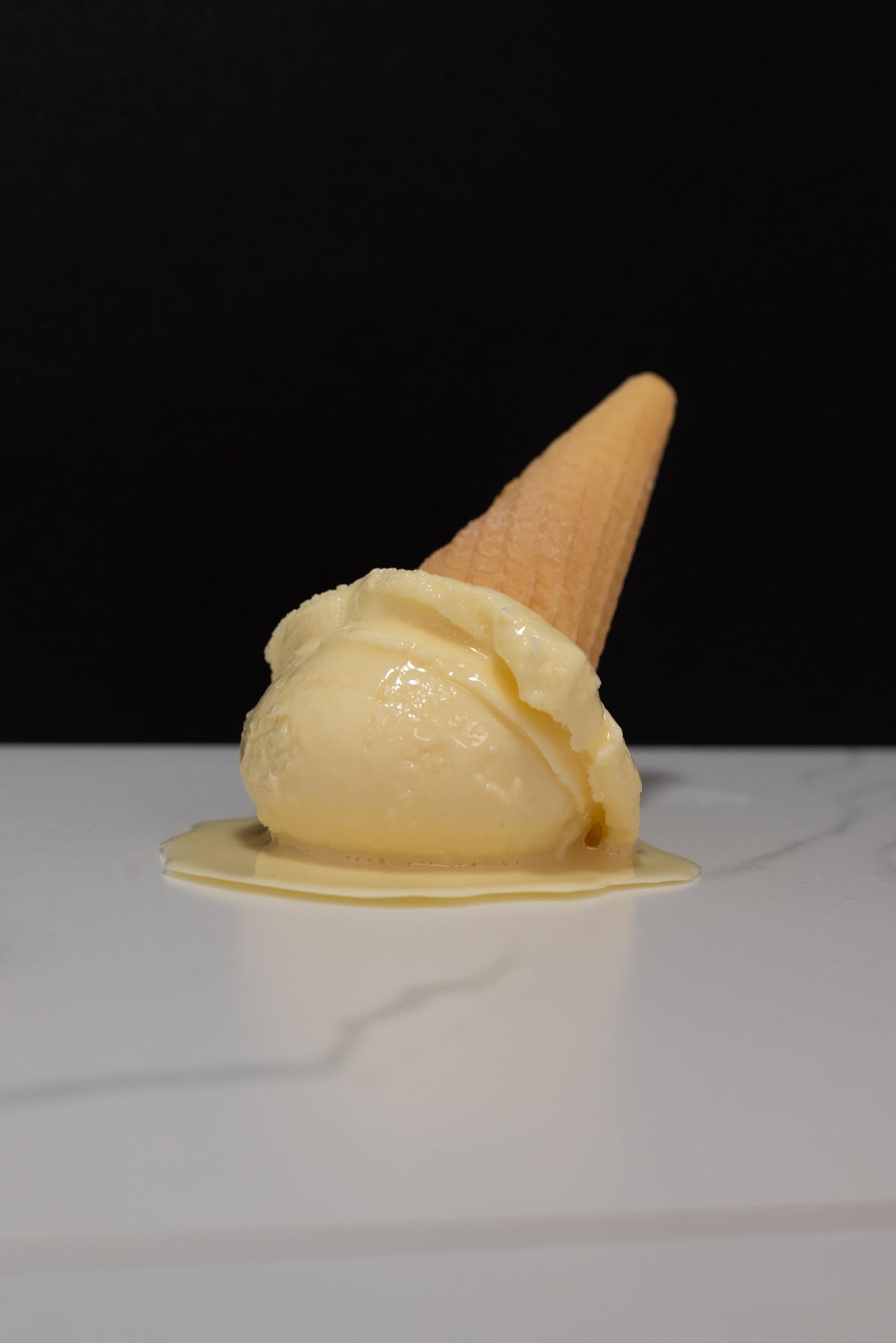 Fake Melting Vanilla Ice Cream Cone