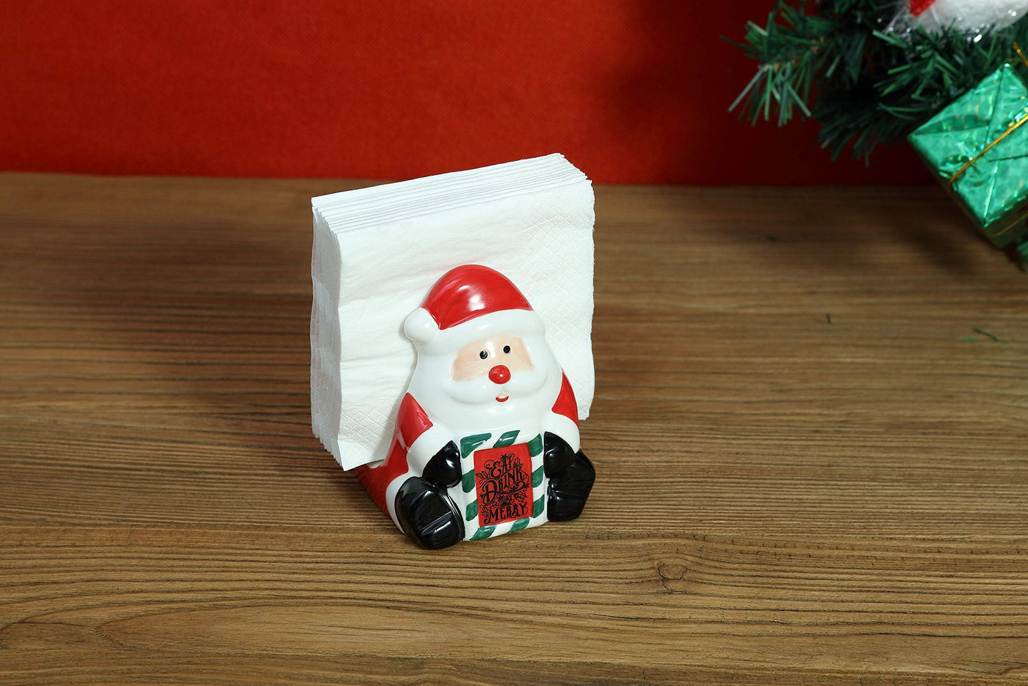 Christmas Themed Ceramic Napkin Holders