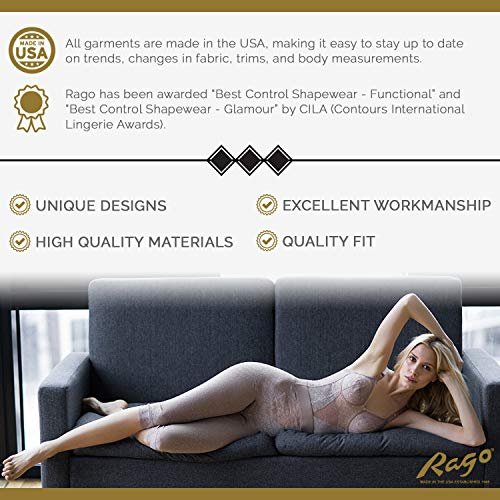Rago Style 1361 - Open Bottom Girdle Firm Shaping, White, 3X, 36