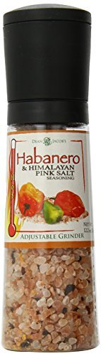 Dean Jacobs Jumbo Grinder, Habanero and Himalayan Pink Salt Seasoning, 12.2 Ounce