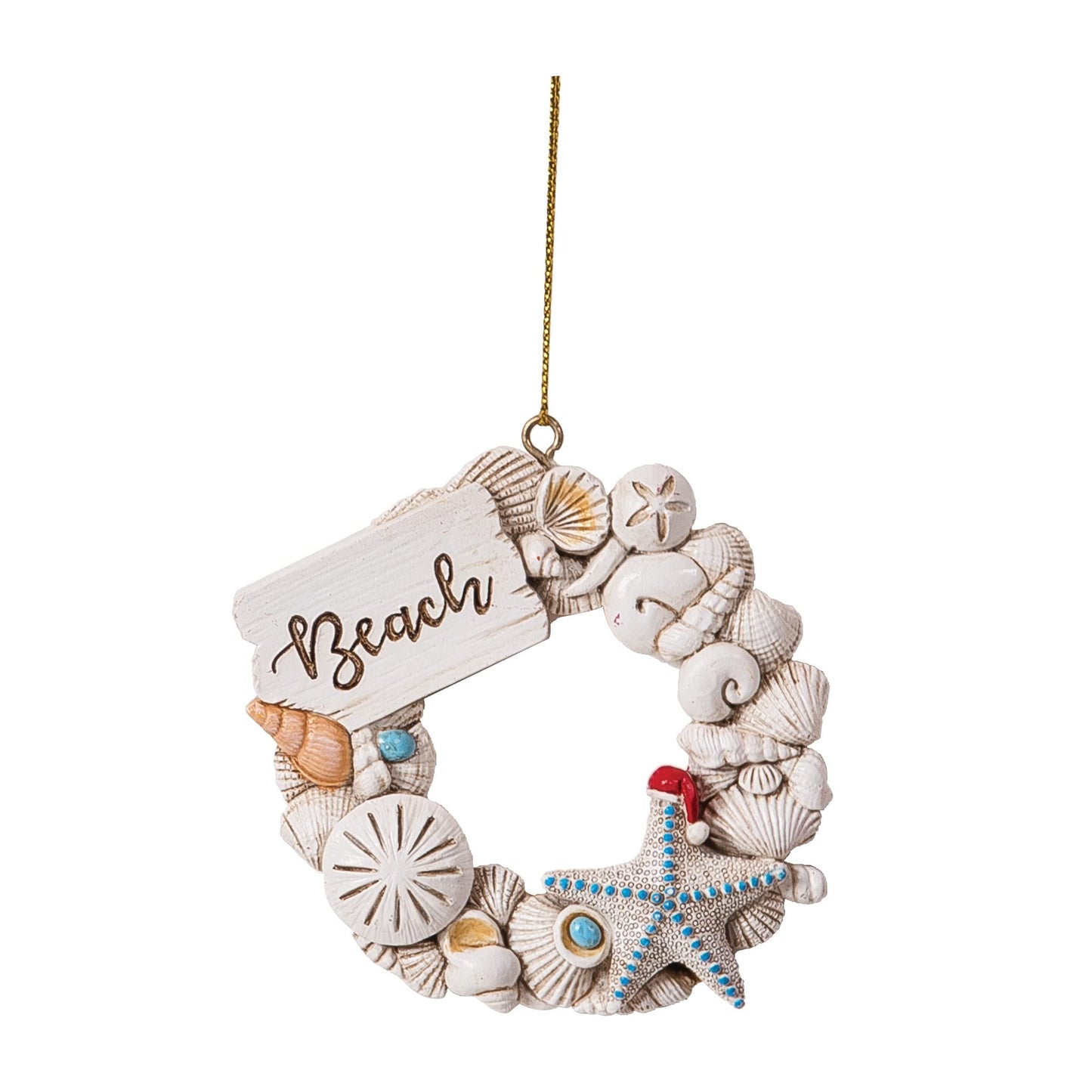 Beachcombers Beach Wreath Ornament 0