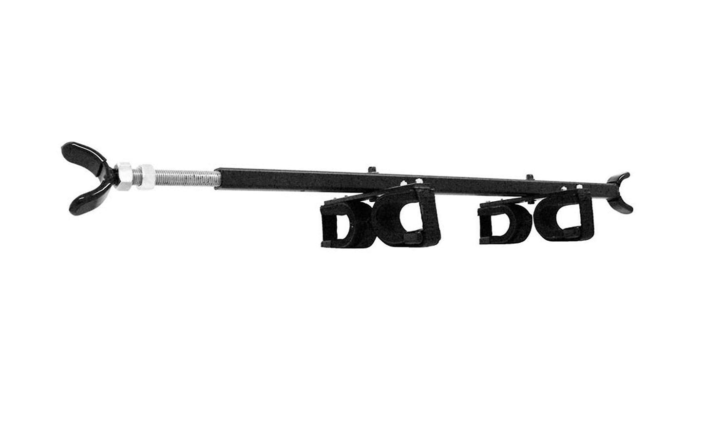 Great Day Quick-Draw Overhead Gun Rack - for UTVs with Different Roll Bar Depth/Width or Jeep Wrangler - Black Powder-Coated Finish - 2 Gun Model