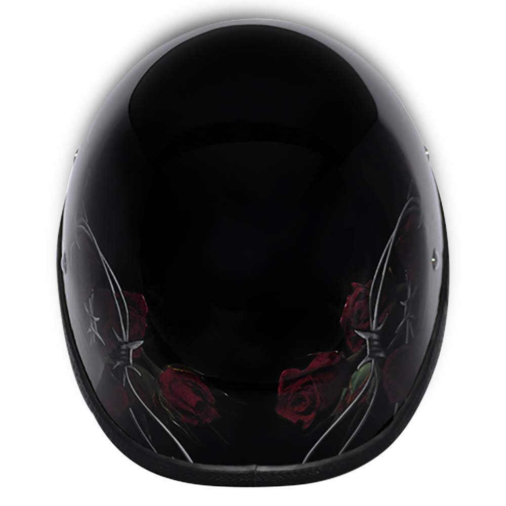 Daytona Helmets Graphics Bicycle Helmets for Men - Novelty Half Helmet with Breathable Liner - Retro Skull Cap – Eagle Headgear with Head Wrap