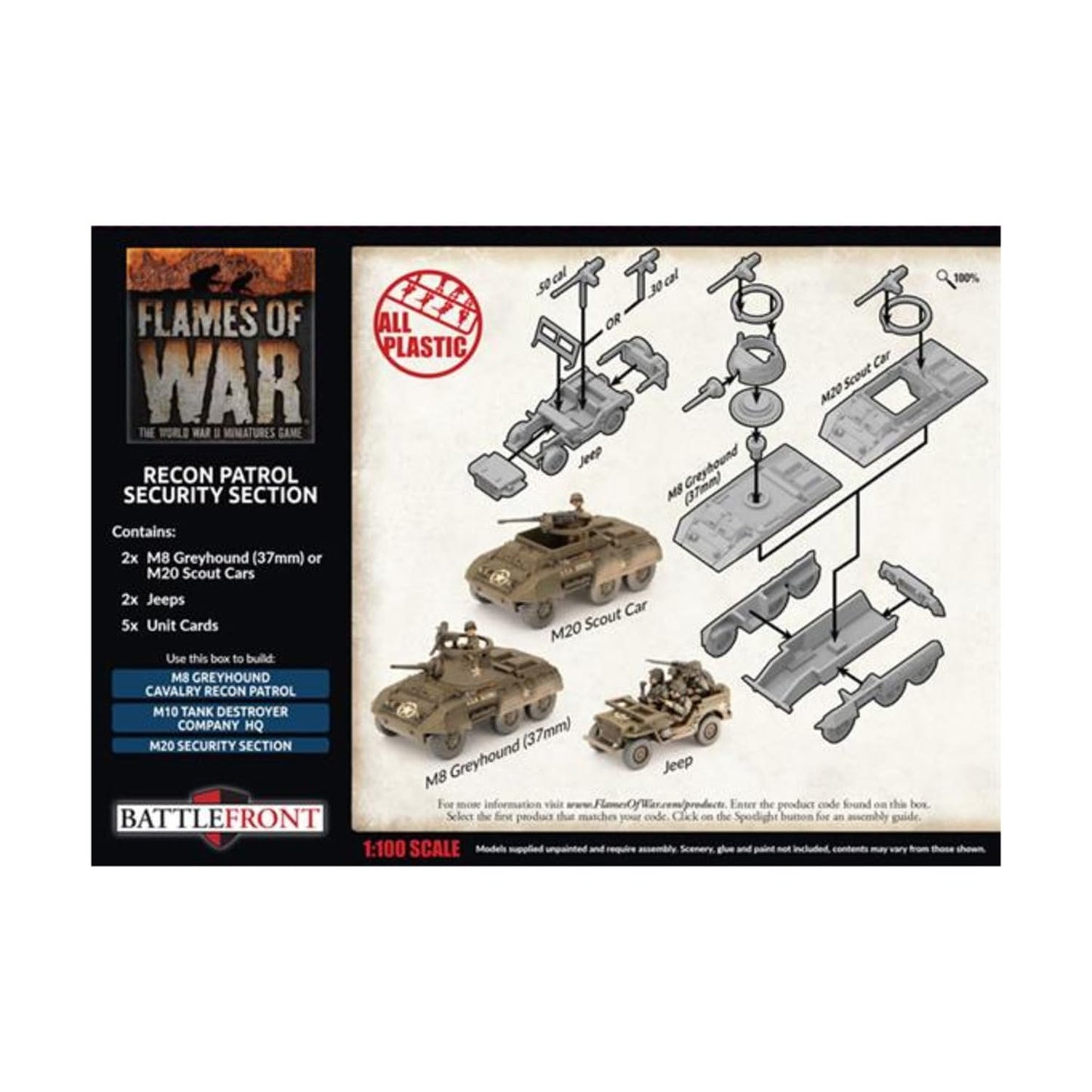 Flames of War: Late War: United States: M8 Recon Platoon / Security Section (UBX79)