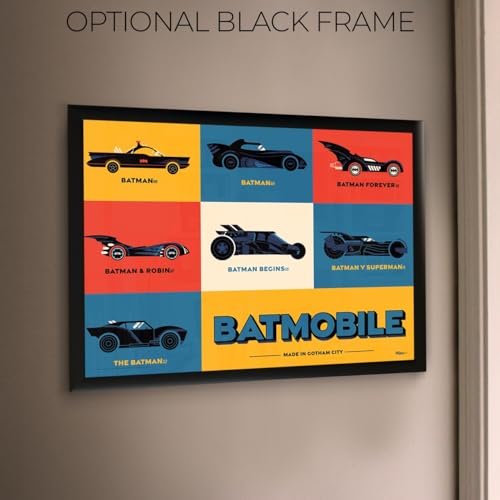 DC Batman 85th Anniversary – Durable 17” x 24” MightyPrint Wall Art – NOT Made of Paper – Officially Licensed Collectible