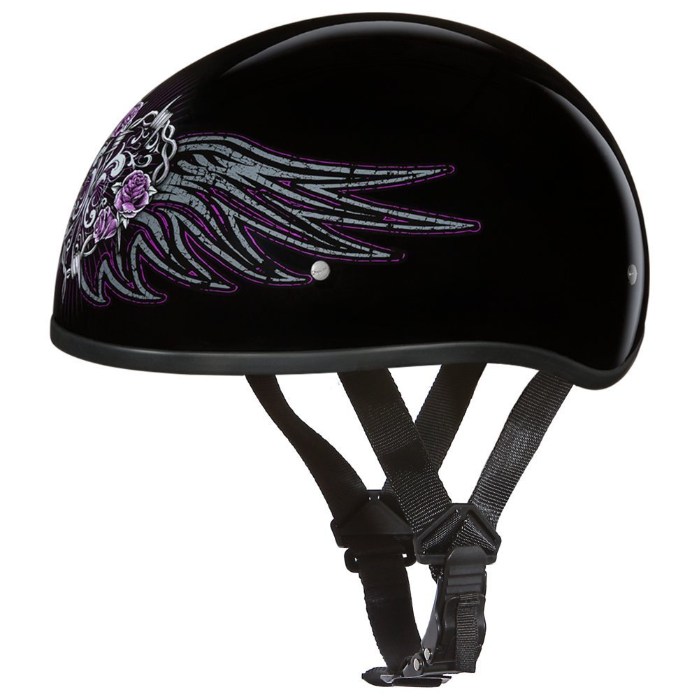Daytona Helmets Half Skull Cap Motorcycle Helmet – DOT Approved [Graphics]…
