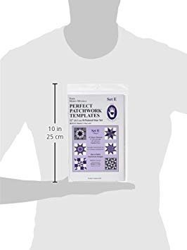 Perfect Patchwork Template-Set E - 8 Pointed Star Set 7/Pkg