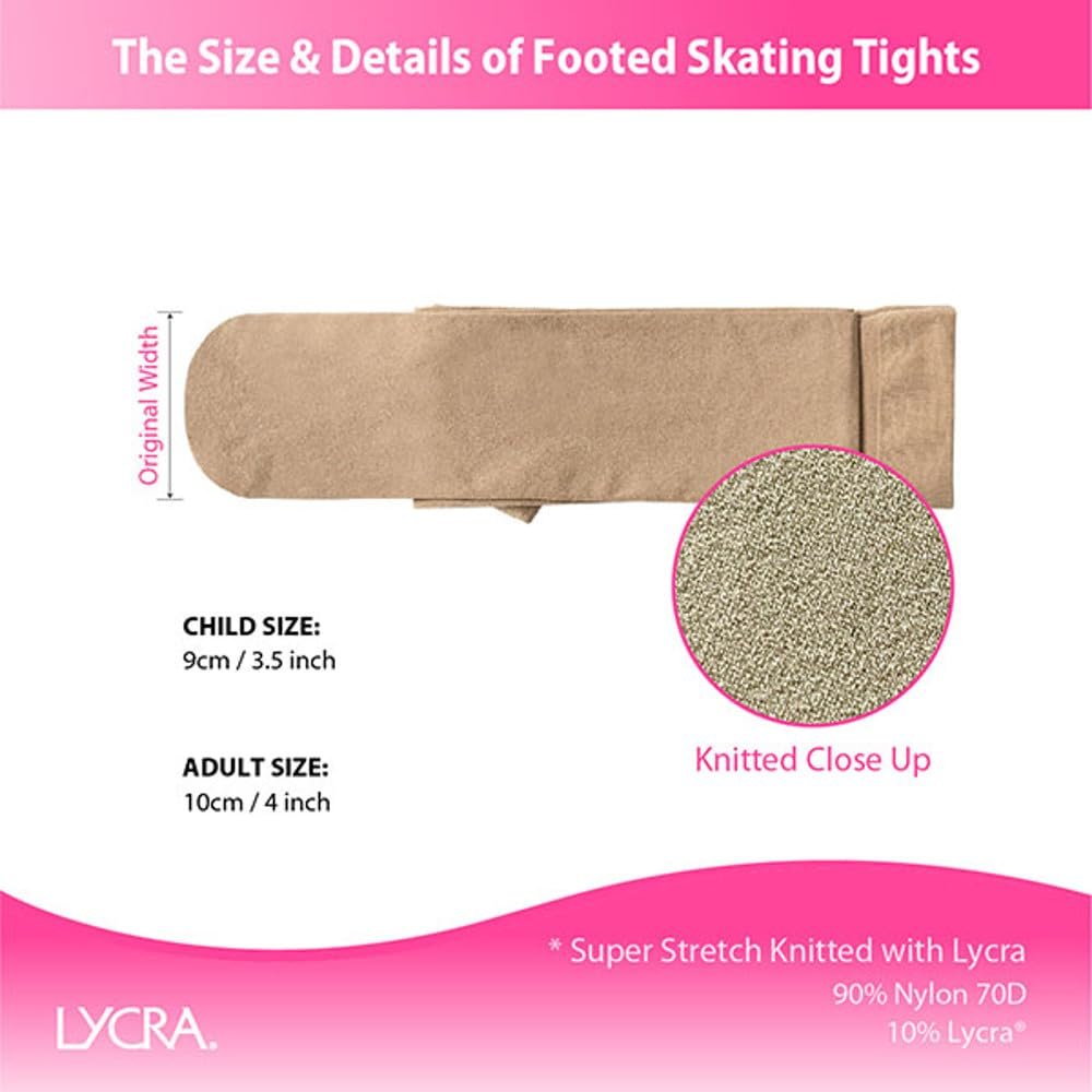 ChloeNoel Figure Skating Footed Tights TF8830