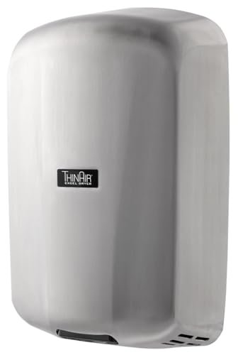 Excel Dryer TA-SB Automatic, Surface-Mounted, ADA-Compliant Conventional Hand Dryer, Brushed Stainless Steel Cover, 110-120V 50/60 Hz