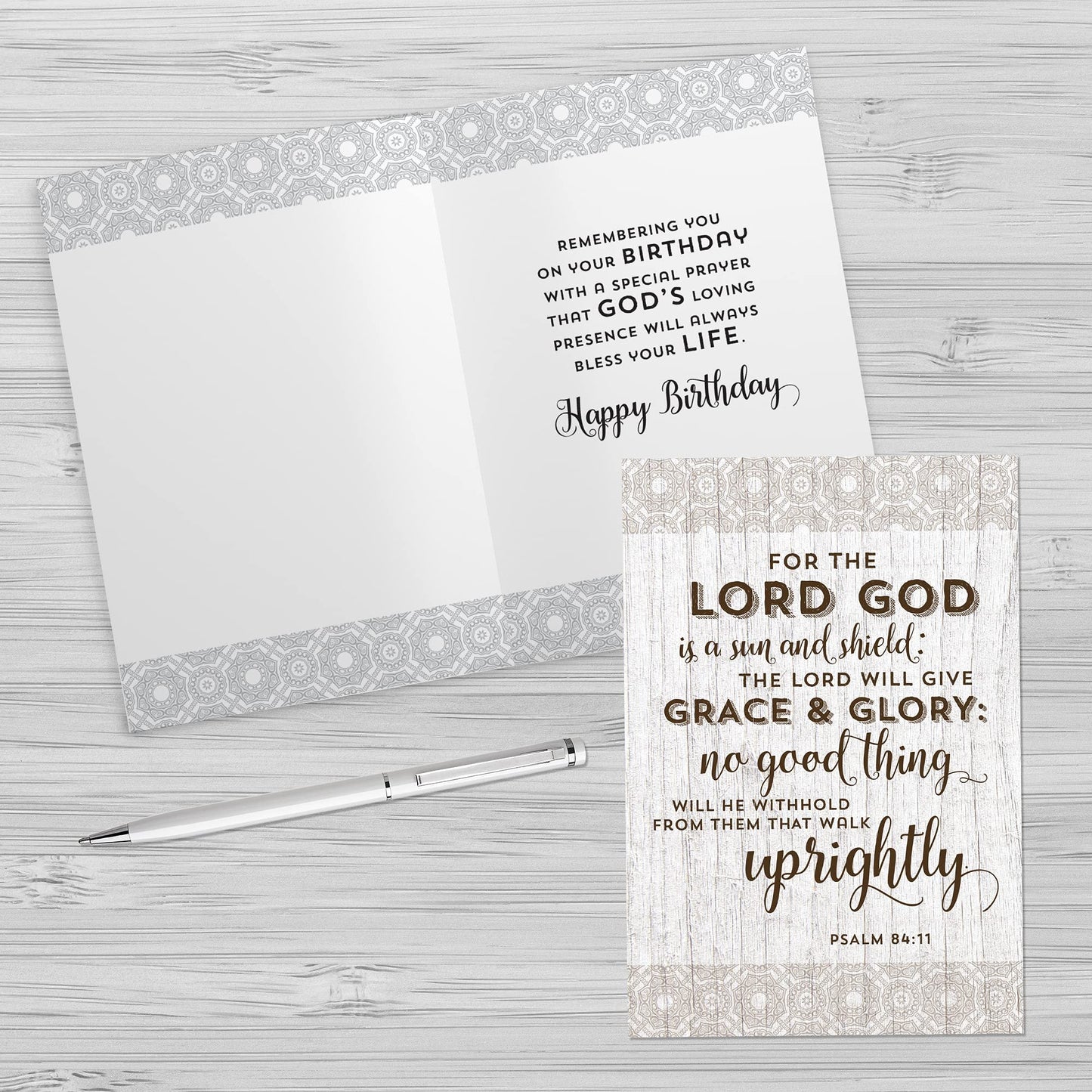 Designer Greetings Faithfully Yours Inspirational Birthday Boxed Card Assortment, God’s Majesty with Biblical Scripture Verses