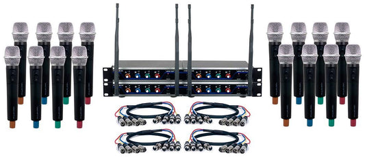 VOCOPRO DIGITAL- ACAPELLA -16 Sixteen Channel UHF Hybrid Wireless Handheld Microphone System