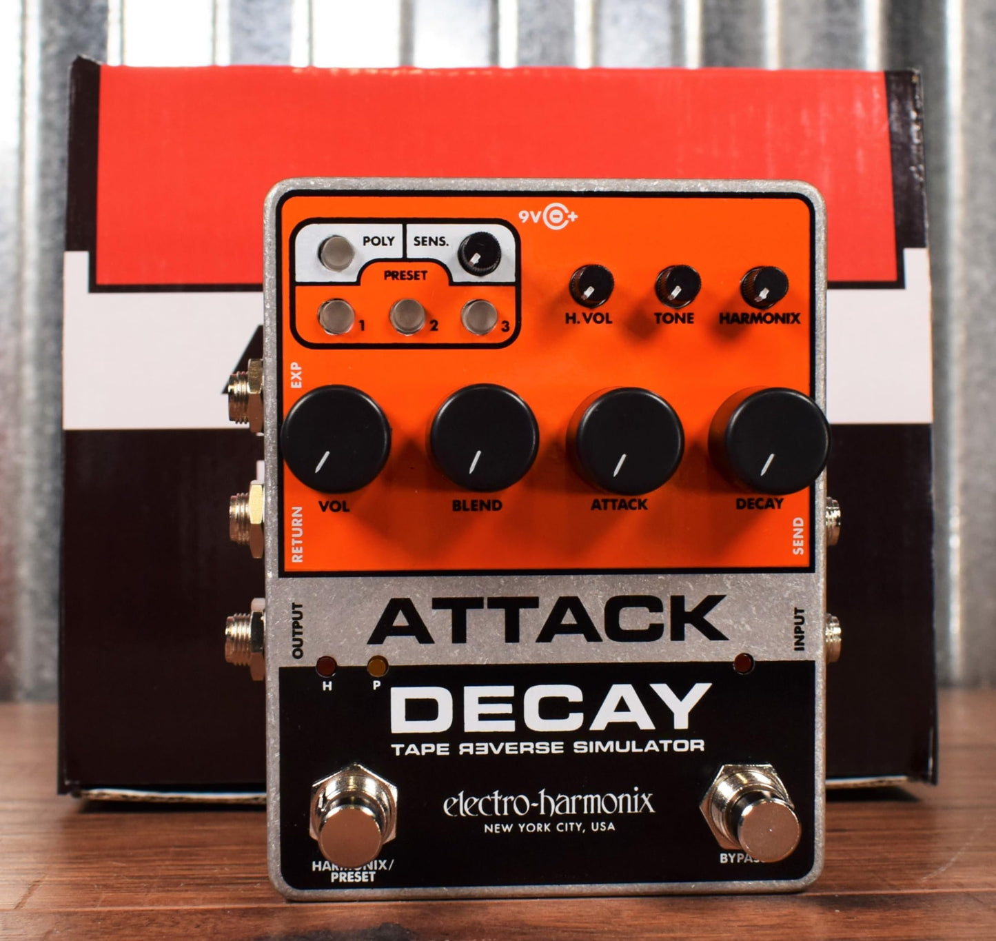 Electro-Harmonix Attack Decay Tape Reverse Simulator Pedal