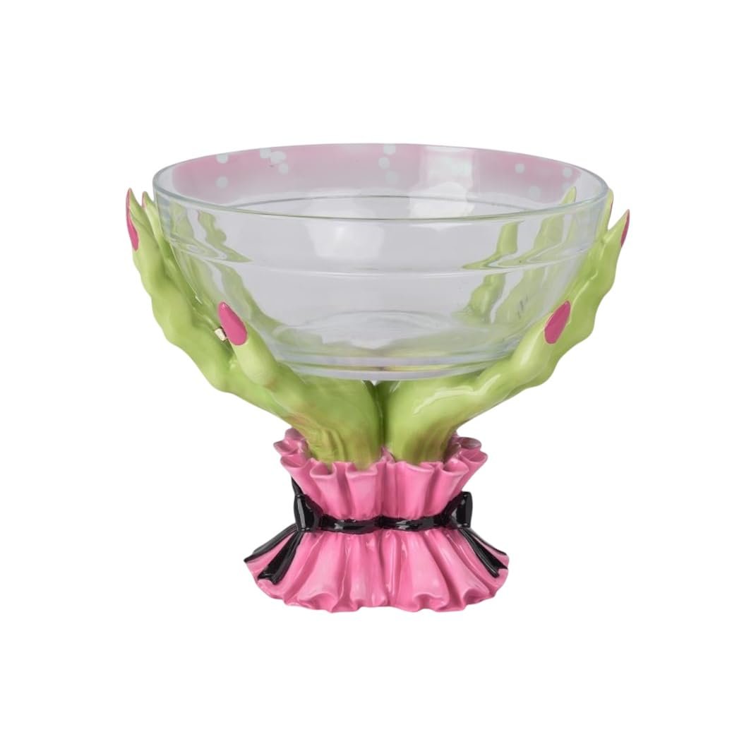 December Diamonds 10" Green Witch Hand Candy Bowl