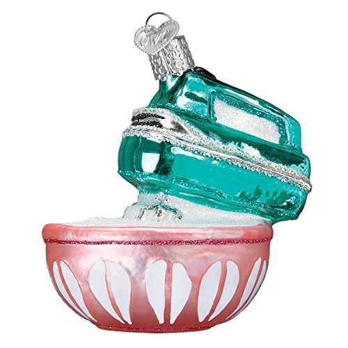 Old World Christmas Glass Blown Ornament Hand Mixer (32294)