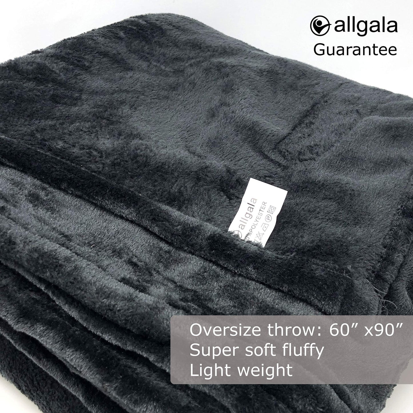 allgala Super Soft Flannel Plush Light Weight Throw Blanket