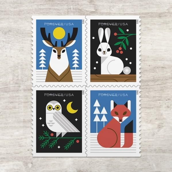 USPS Winter Woodland Animals