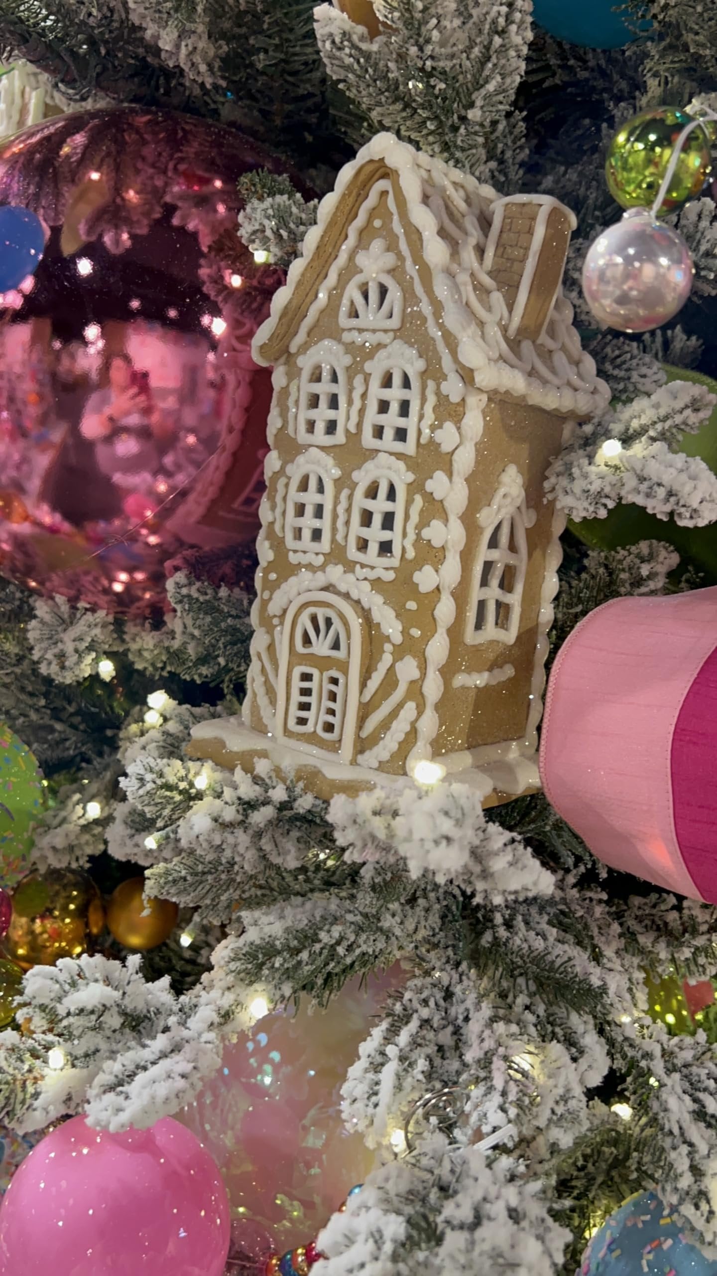 Raz Imports Christmas Lighted Gingerbread House Figurine, 10.5-inch Height, Holiday Decoration, 4416142