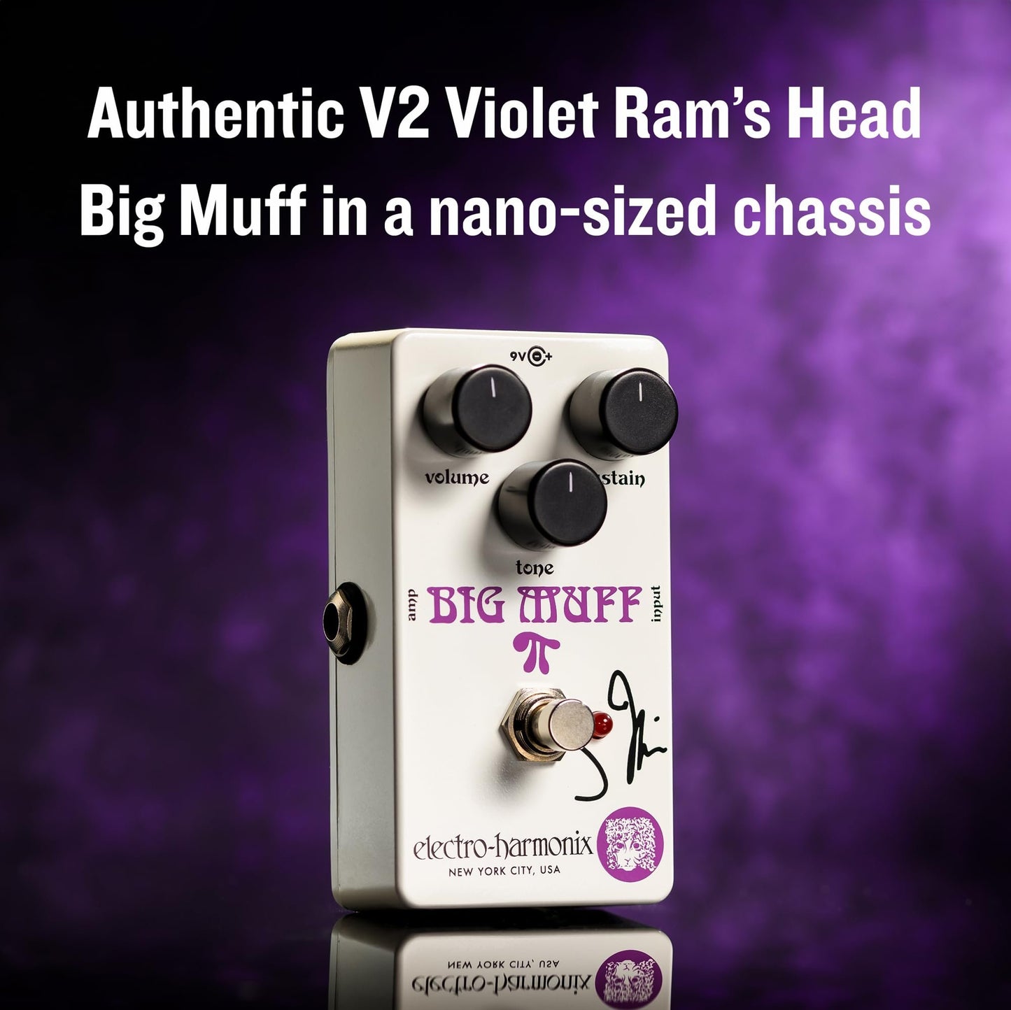 Electro-Harmonix J Mascis Violet Ram's Head Big Muff Pi Fuzz Pedal