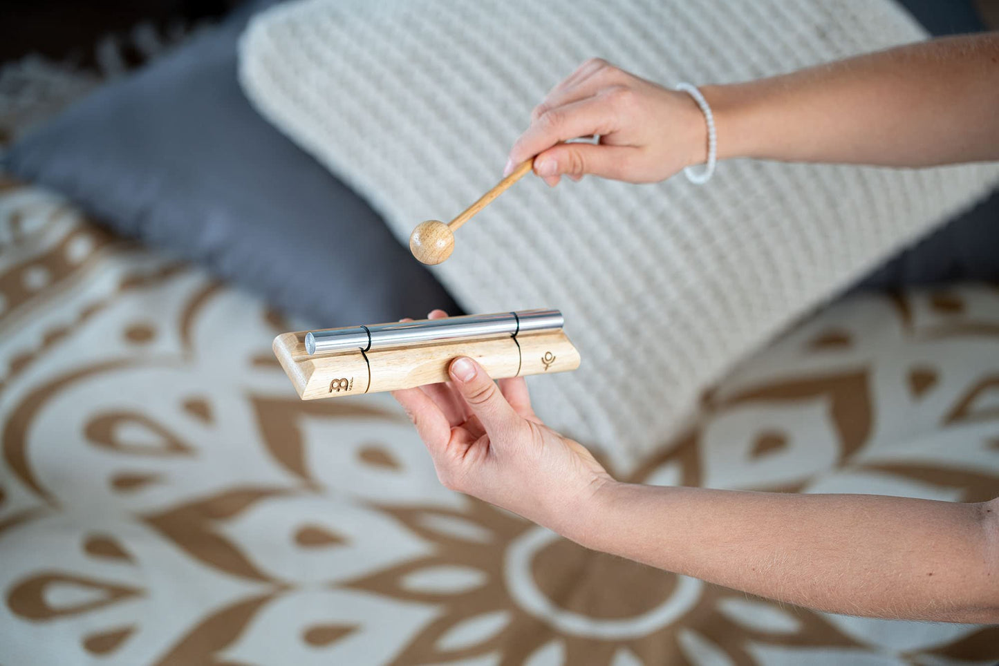 Energy Chime with Mallet For Meditation, Sound Healing, Yoga and Classrooms — Long Resonance Pure Tone