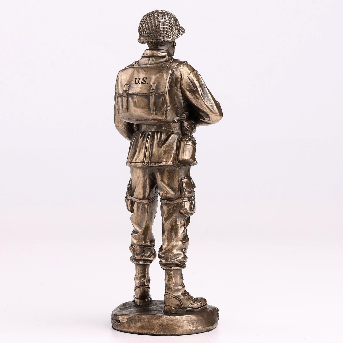 Veronese Design 5 3/4 Inch Honor and Courage US Army Cold Cast Resin Bronze Finish Military Sculpture