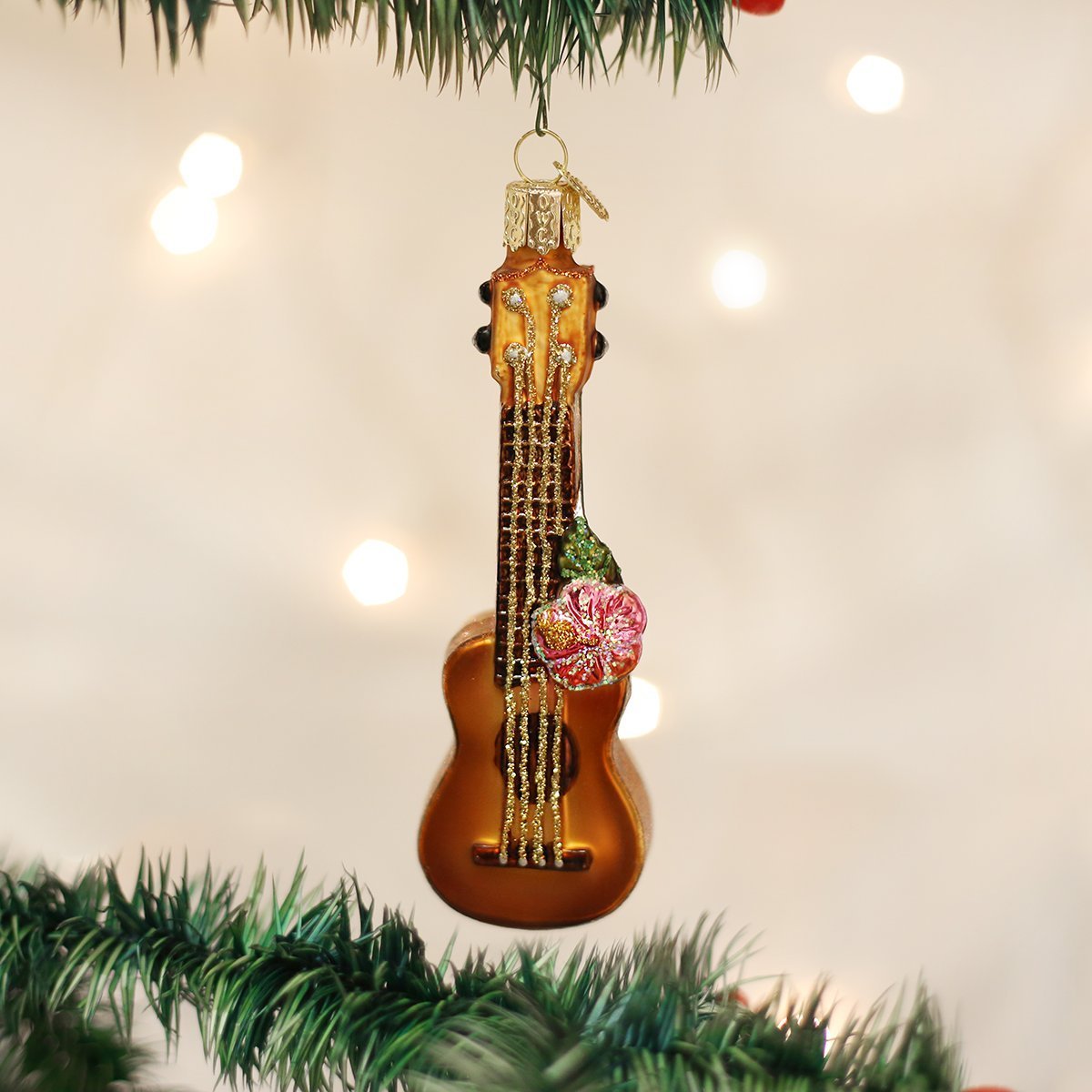 Old World Christmas Ornaments: Musical Instruments Glass Blown Ornaments for Christmas Tree