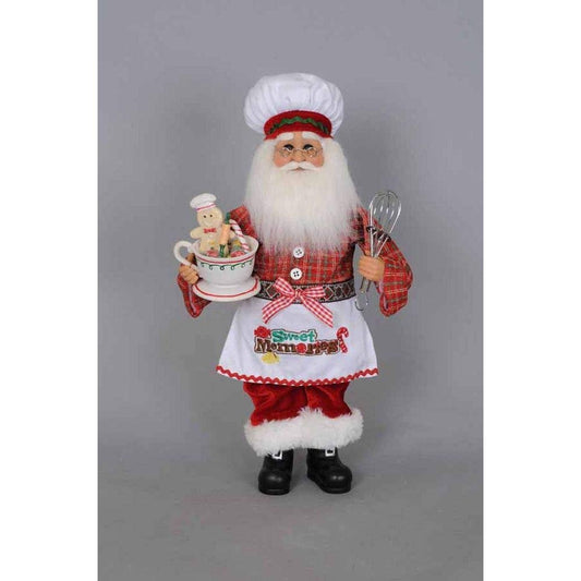 Karen Didion Originals Kitchen Santa Figurine, 13 Inches