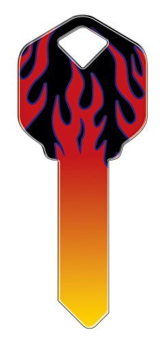 Set of 5 Uncut Blank Designer SC11 Flames Replacement House Keys for SC1 Schlage Style Locks