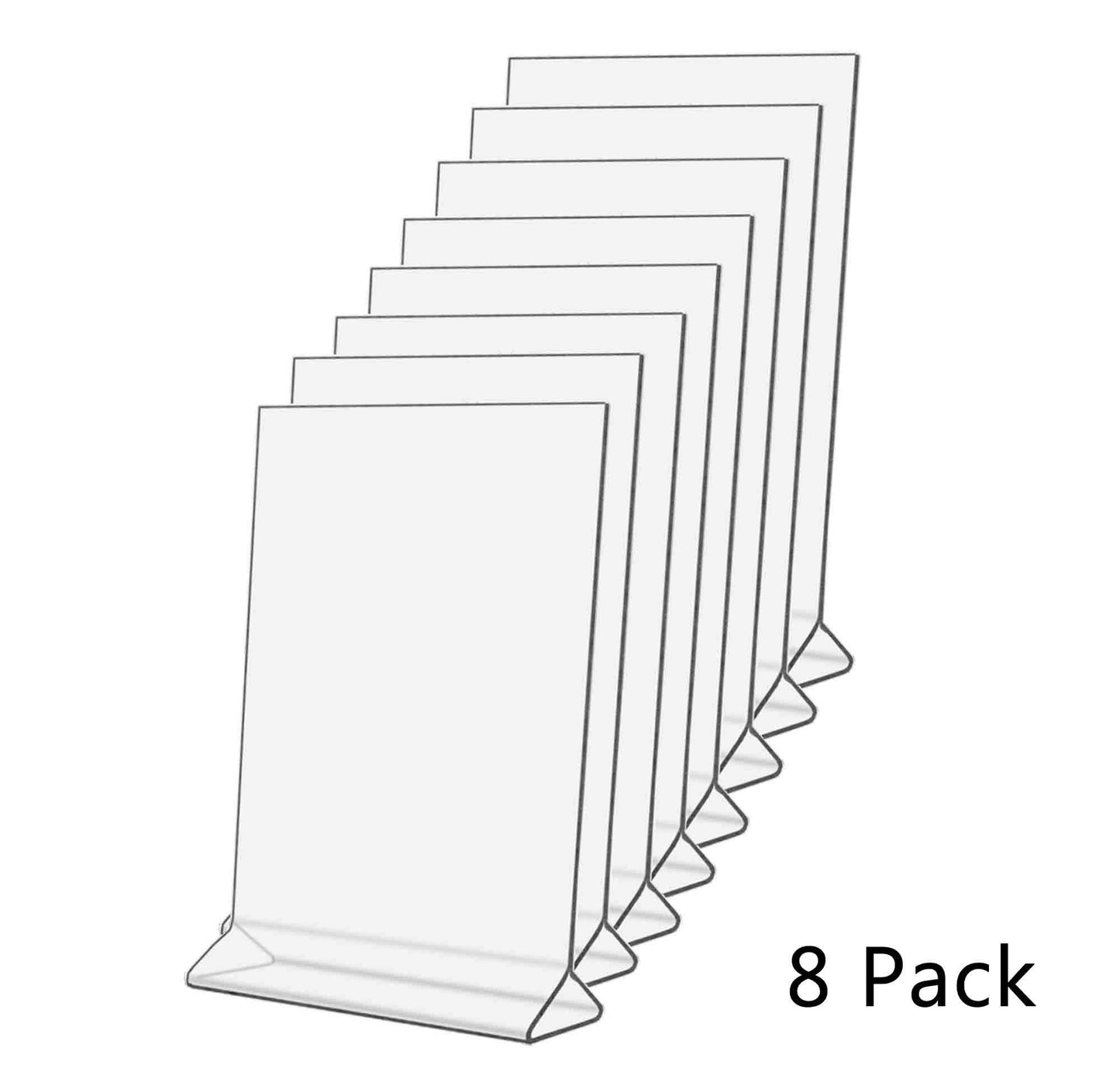 Counter Sign Holder Table Ad Frame Top Load Menu Promo POP Display Signage Stand Clear Acrylic