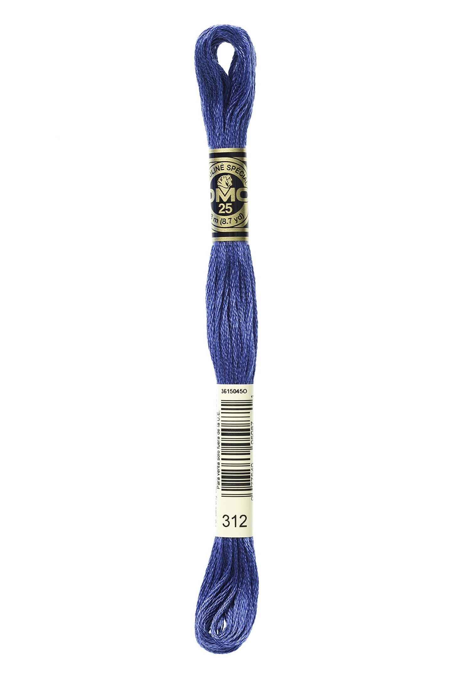 Bulk Buy: DMC Thread Six Strand Embroidery Cotton 8.7 Yards Very Dark Baby Blue 117-312 (12-Pack)