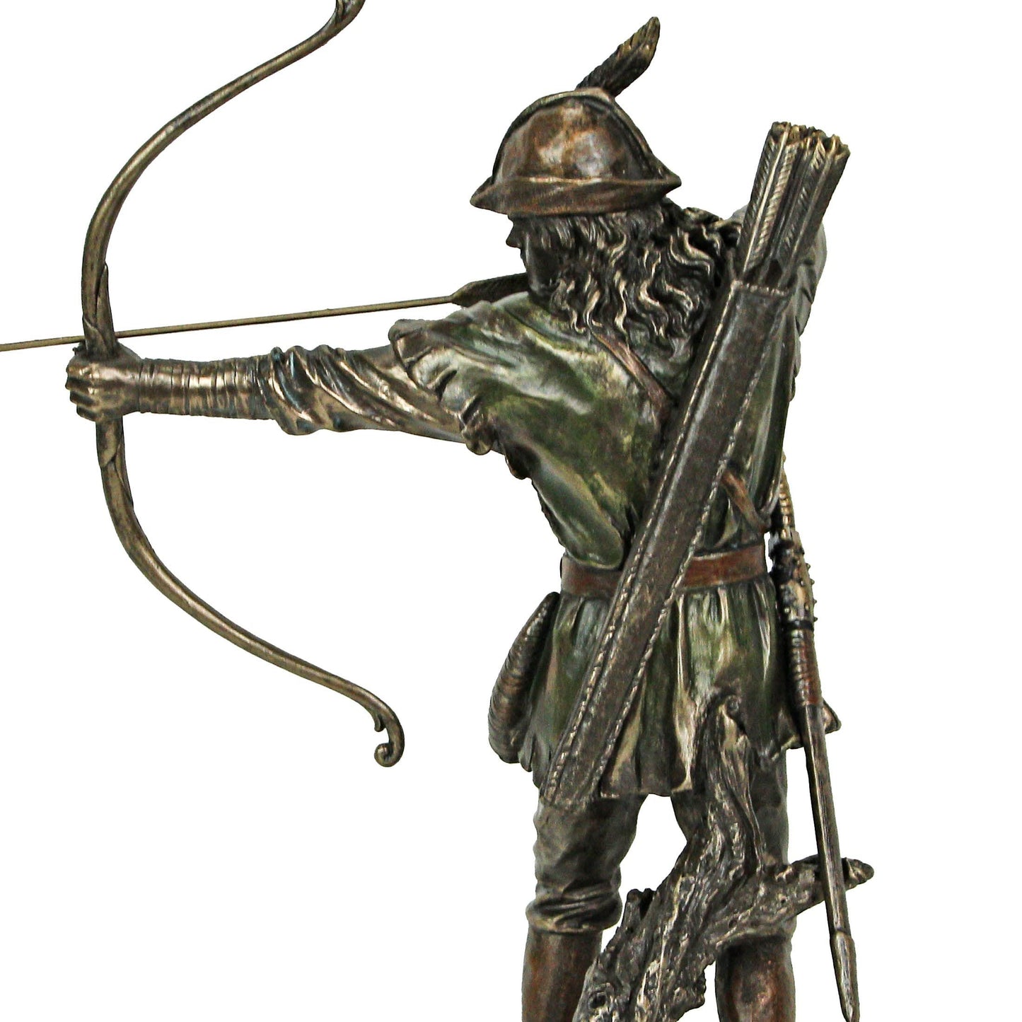 Veronese Design Robin Hood Shooting Arrow Bronze Finish Statue 12 Inches Tall