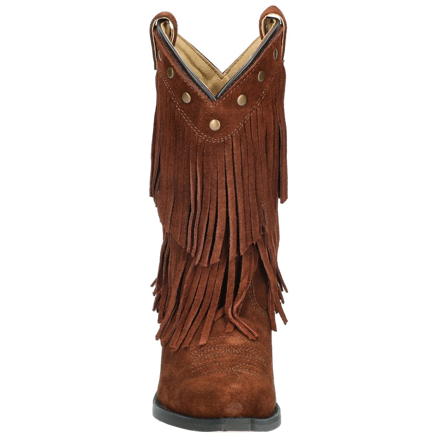 Smoky Girls Wisteria Double Fringe Tan Western Boot
