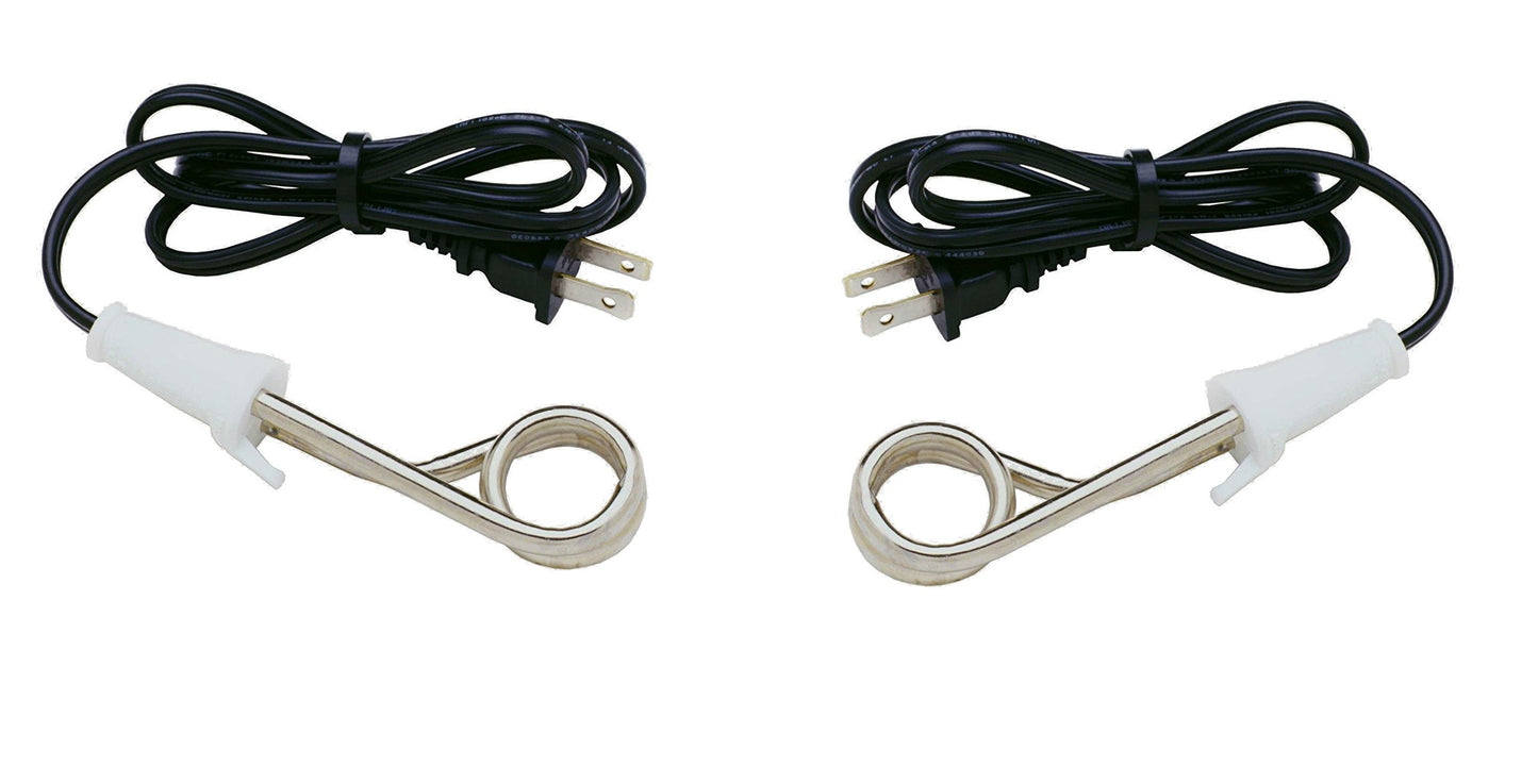 Norpro 559 Instant Electric Immersion Heater 300 Watts for Water, Coffee, and Tea - 2 Pack