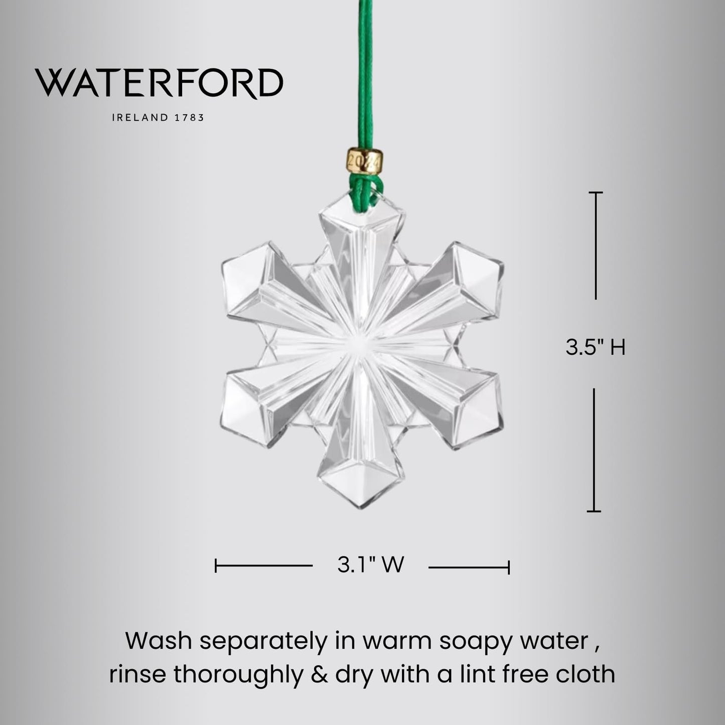 Waterford Annual Snow Crystal Ornament 2024