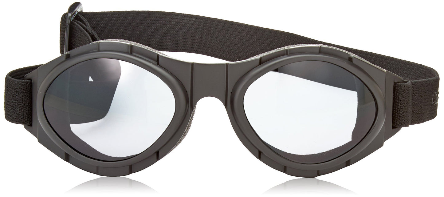 Rule BA2C31AC Bobster Bugeye 2 Interchangeable Goggles, Black Frame/3 Lenses (Smoked, Amber and Clear)