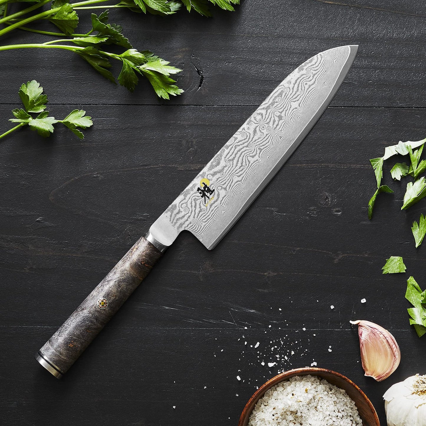 MIYABI Black 5000MCD67 Santoku Knife