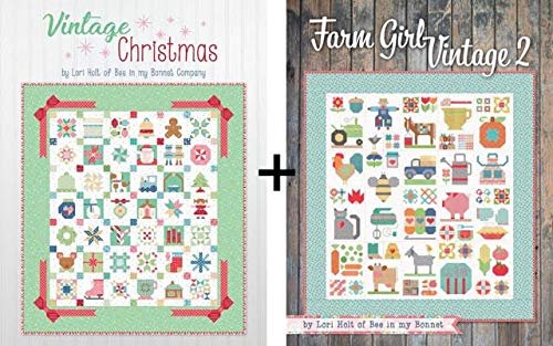 SELPONT lting Books by Lori Holt: Farm Girl Vintage 2 Plus Vintage Christmas