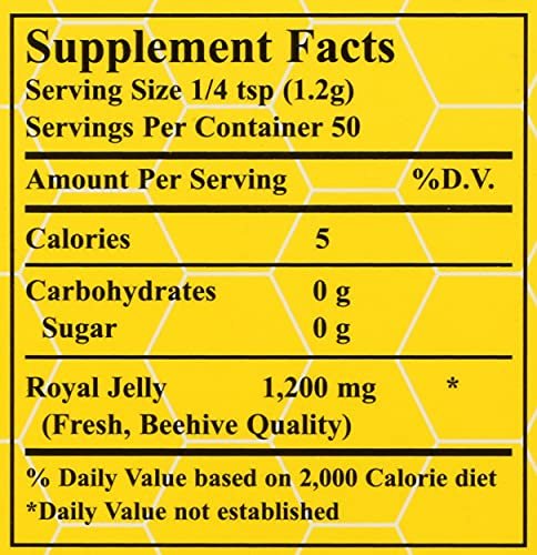 100% Pure Fresh Royal Jelly 60,000 mg YS Eco Bee Farms 2.0 oz Liquid